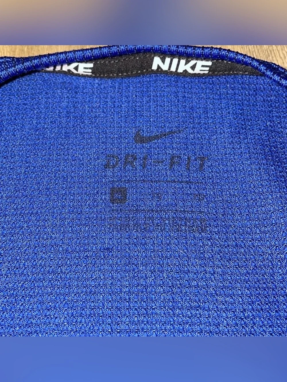 Nike Boys Blue Sleeveless Athletic Tank with Swoosh